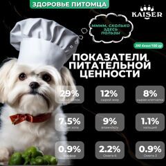 МИНИПАЧКА Низкозерновой запеченный сухой корм для собак мелких пород KAISER Ягненок и Тыква - "Контроль веса" 200 гр