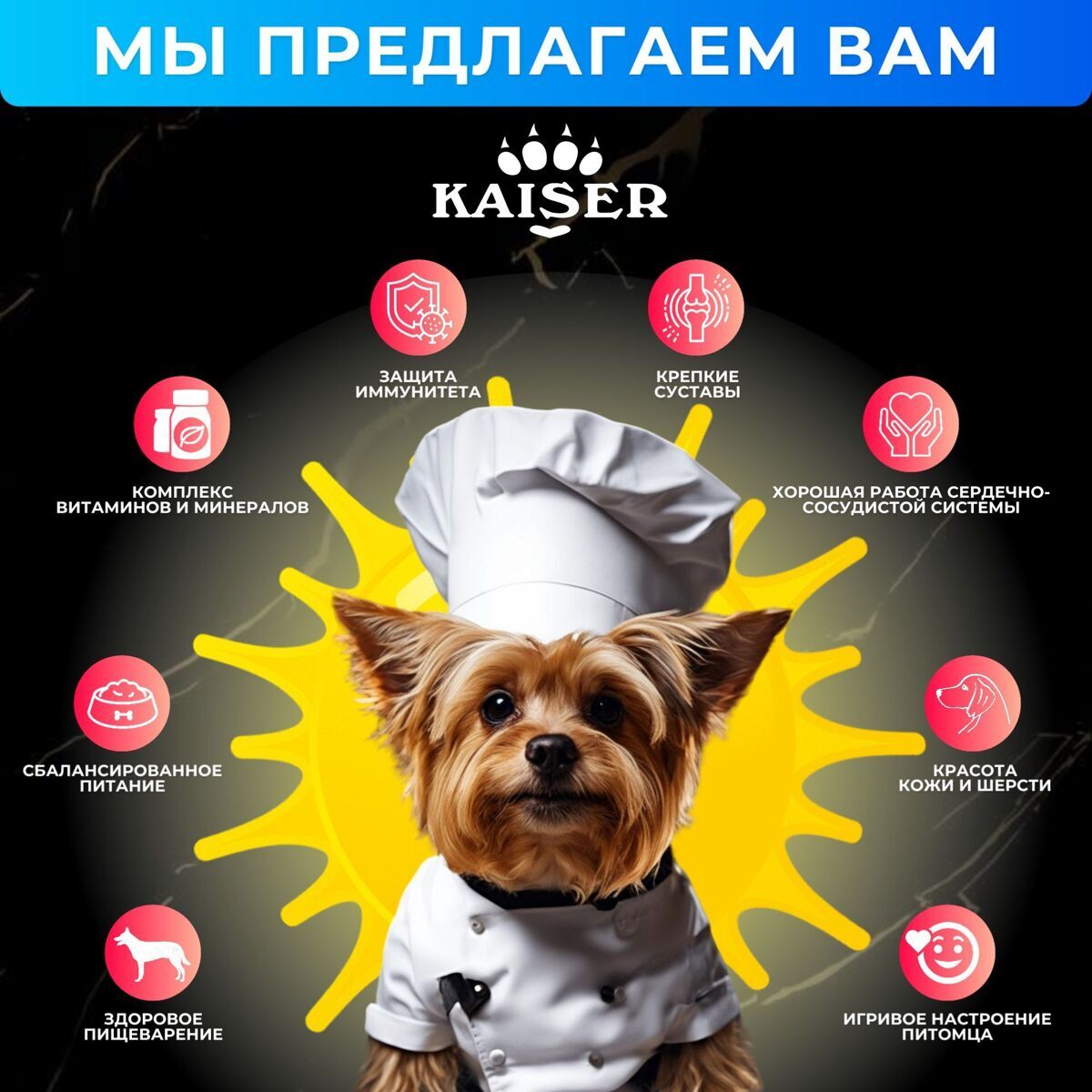 МИНИПАЧКА Низкозерновой запеченный сухой корм для собак мелких пород KAISER Лосось и Лен - "Красота кожи и шерсти" 200 гр