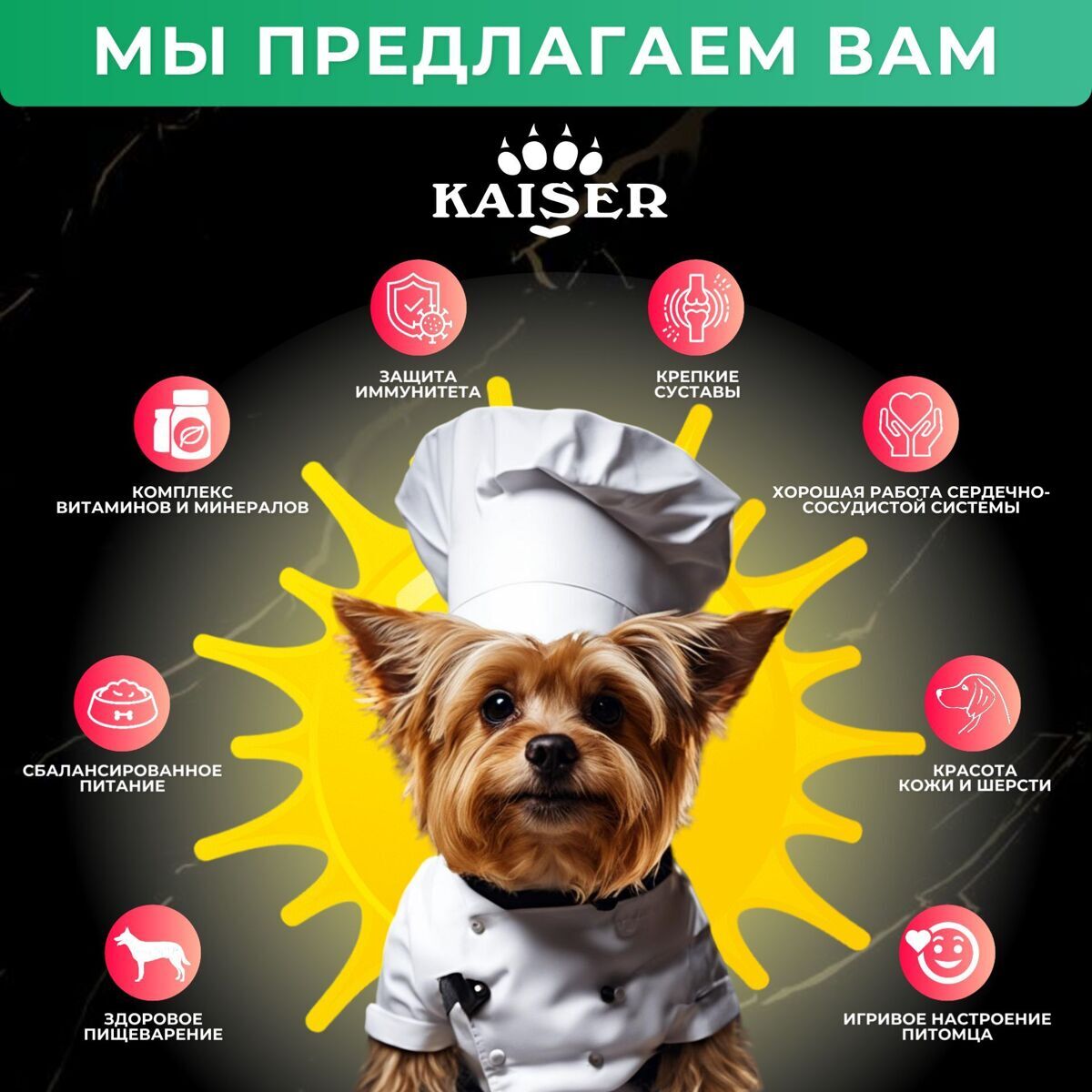 МИНИПАЧКА Низкозерновой запеченный сухой корм для собак мелких пород KAISER Ягненок и Тыква - "Контроль веса" 200 гр